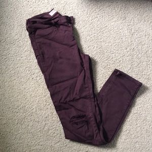 Maroon jeggings